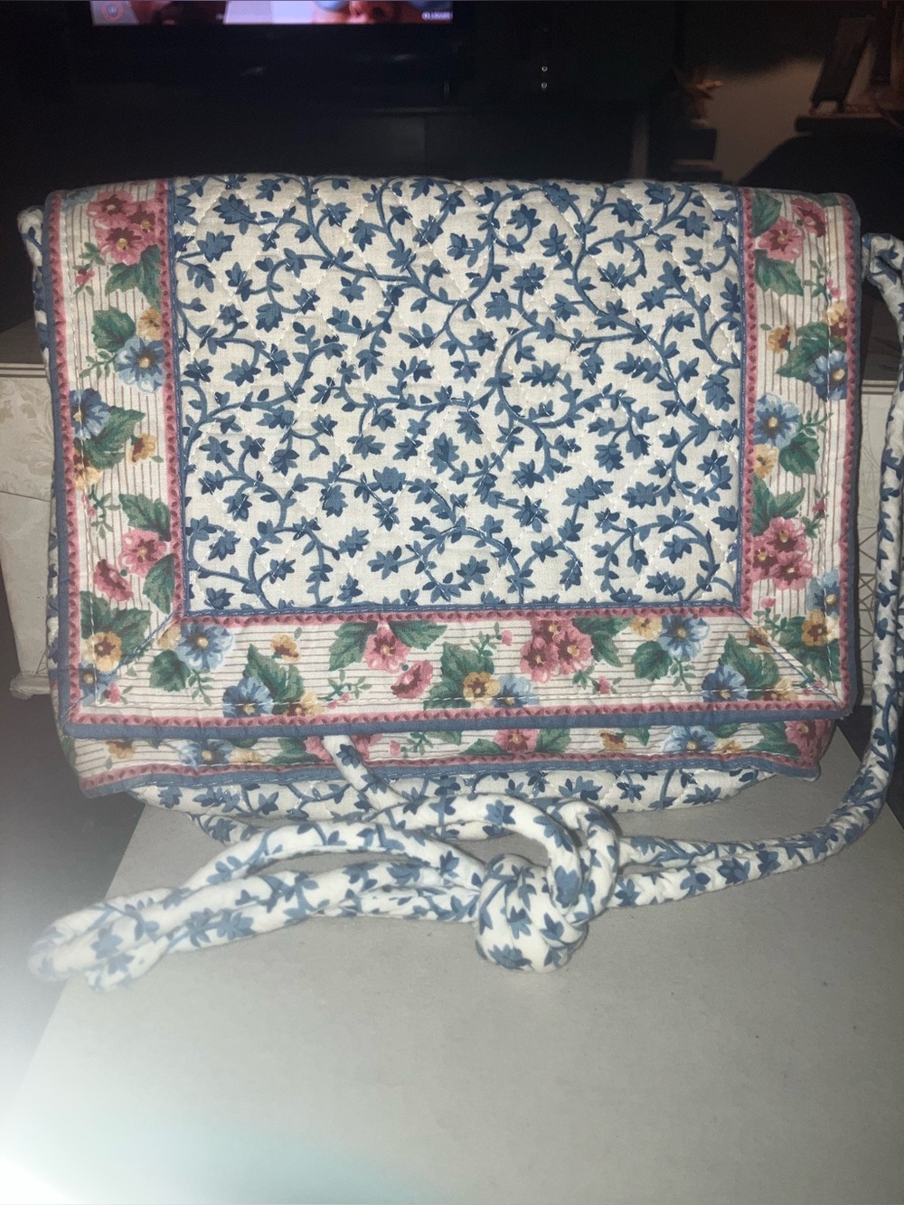 Vera Bradley vintage 1982 Blue Delft purse crossbody